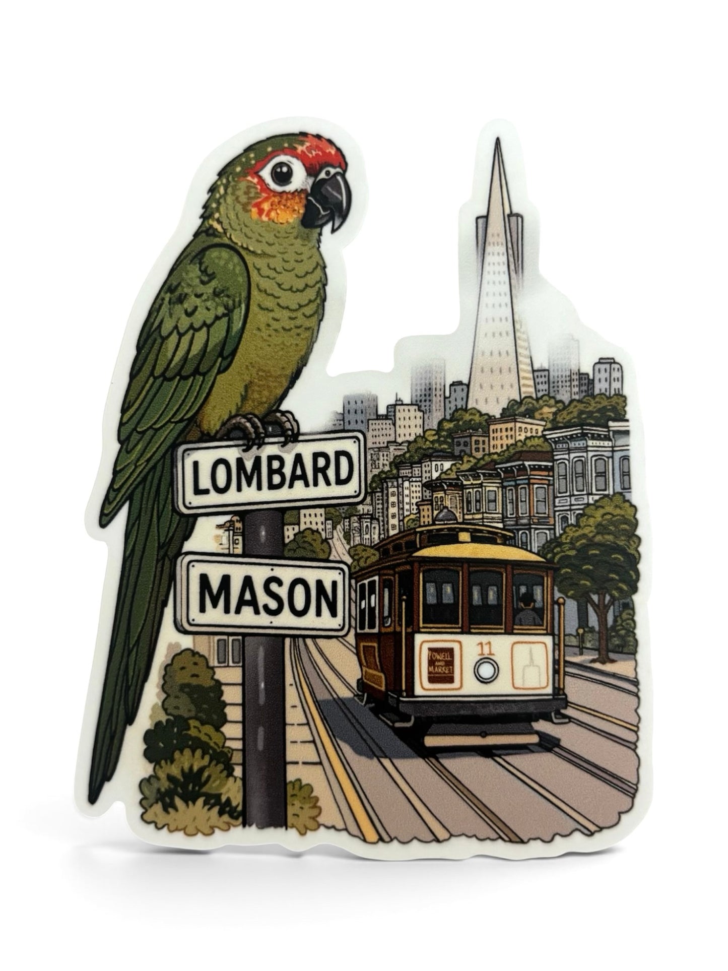 Lombard Parrot Sticker