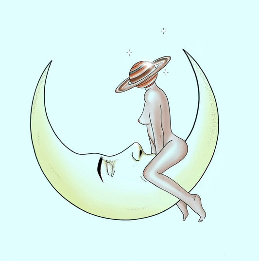 Lienzo decorativo Moon’s Babe